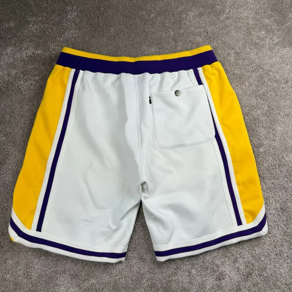 The Hundreds Basketball Shorts Size XL Purple Yellow Lakers Colorway Streetwear